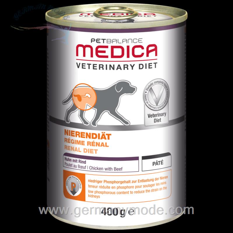 غذا مرطوب سگ با رژیم غذایی کلیه مدیکا آلمان PetBalance Medica Nierendiät 6x400g