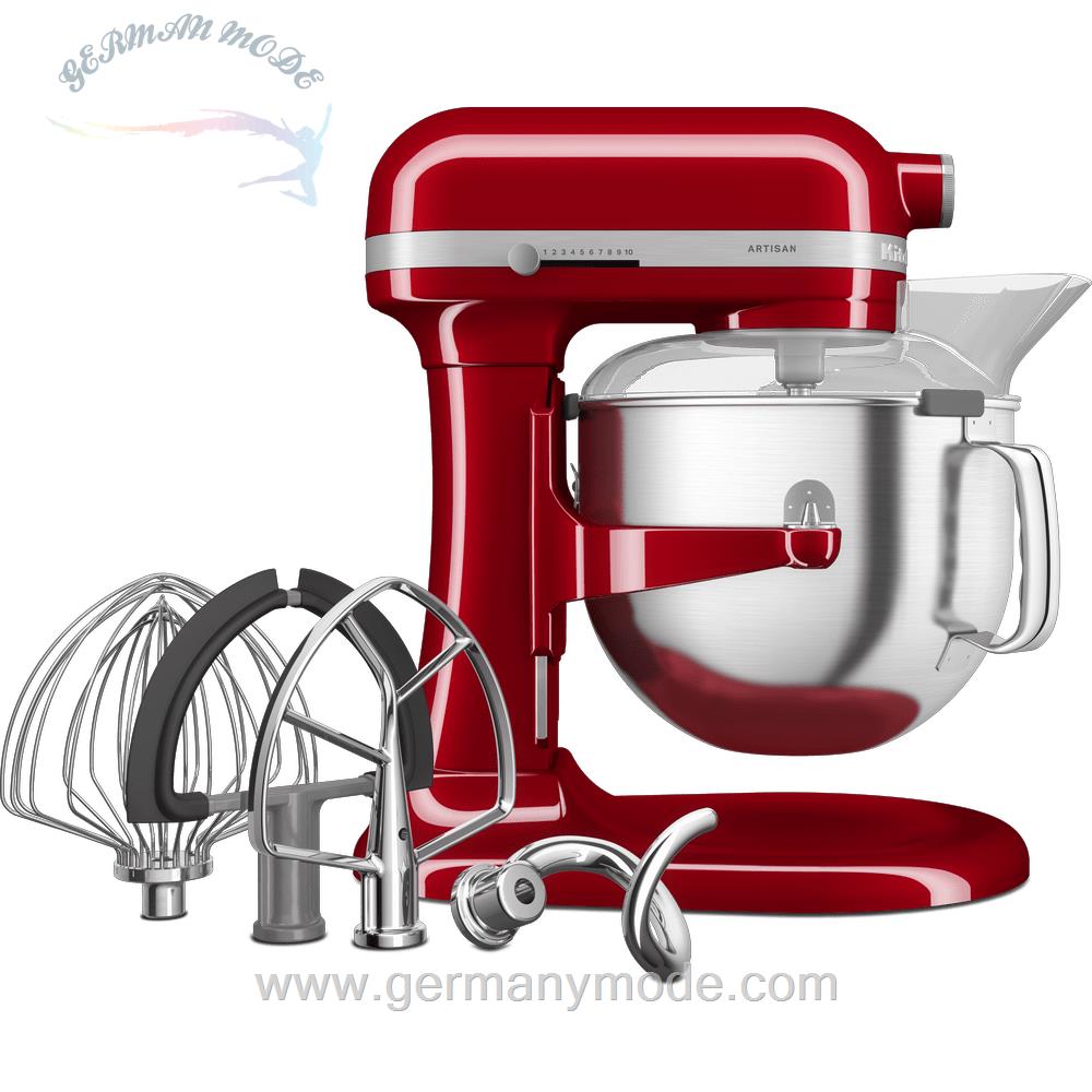 غذا ساز همه کاره کیچن اید آمریکا KitchenAid KÜCHENMASCHINE MIT SCHÜSSELHEBER 6,6L – ARTISAN 5KSM70SHX-Empire rot