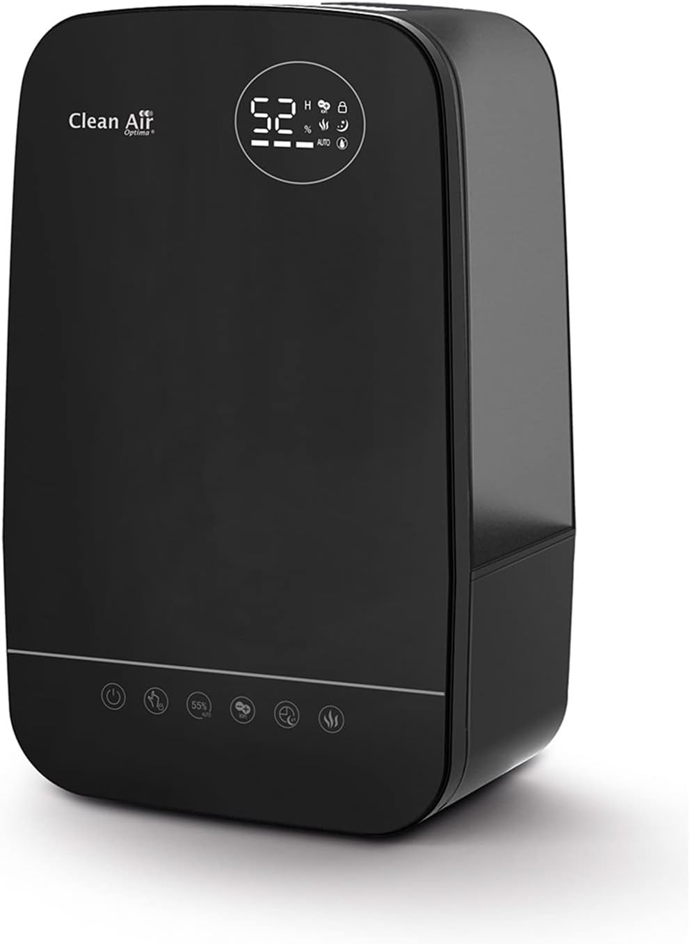 دستگاه رطوبت ساز مرطوب کننده Clean Air Optima CA-606 با یونیزه کننده و رایحه درمانی - حداکثر ظرفیت مرطوب کننده هوا 480 میلی لیتر در ساعت - ظرفیت مخزن آب 5.5 لیتر - مناسب برای اتاق های تا 65 متر مربع / 160 مترمربع (سیاه)