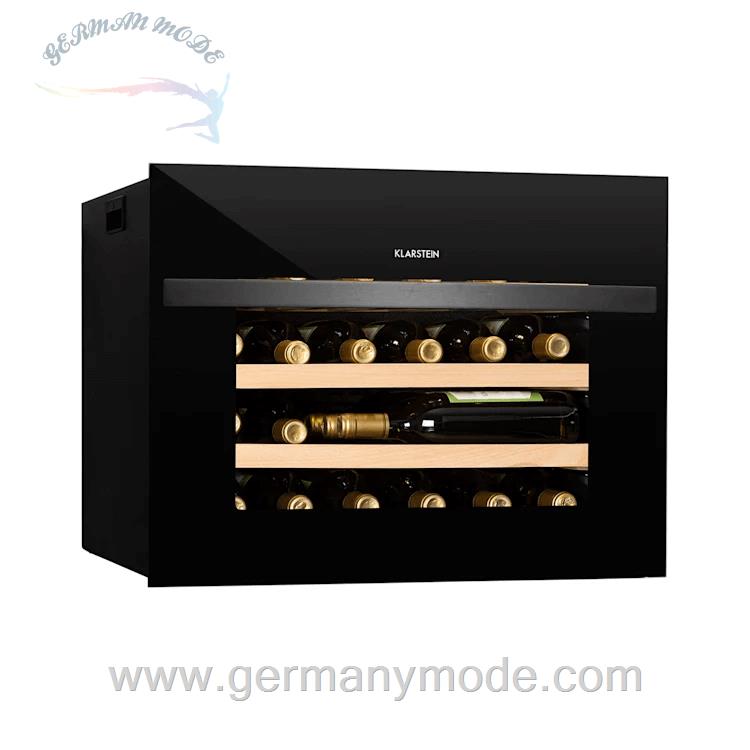 یخچال بطری سرد کن 51 لیتری توکار کلارشتاین آلمان Klarstein Vinsider 24 Built-In Uno Weinkuhlschrank Schwarz 51 Ltr