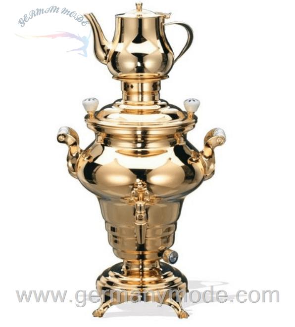 سماور 3 لیتری فولادی روکش طلا بیم آلمان BEEM Samowar, 3 l