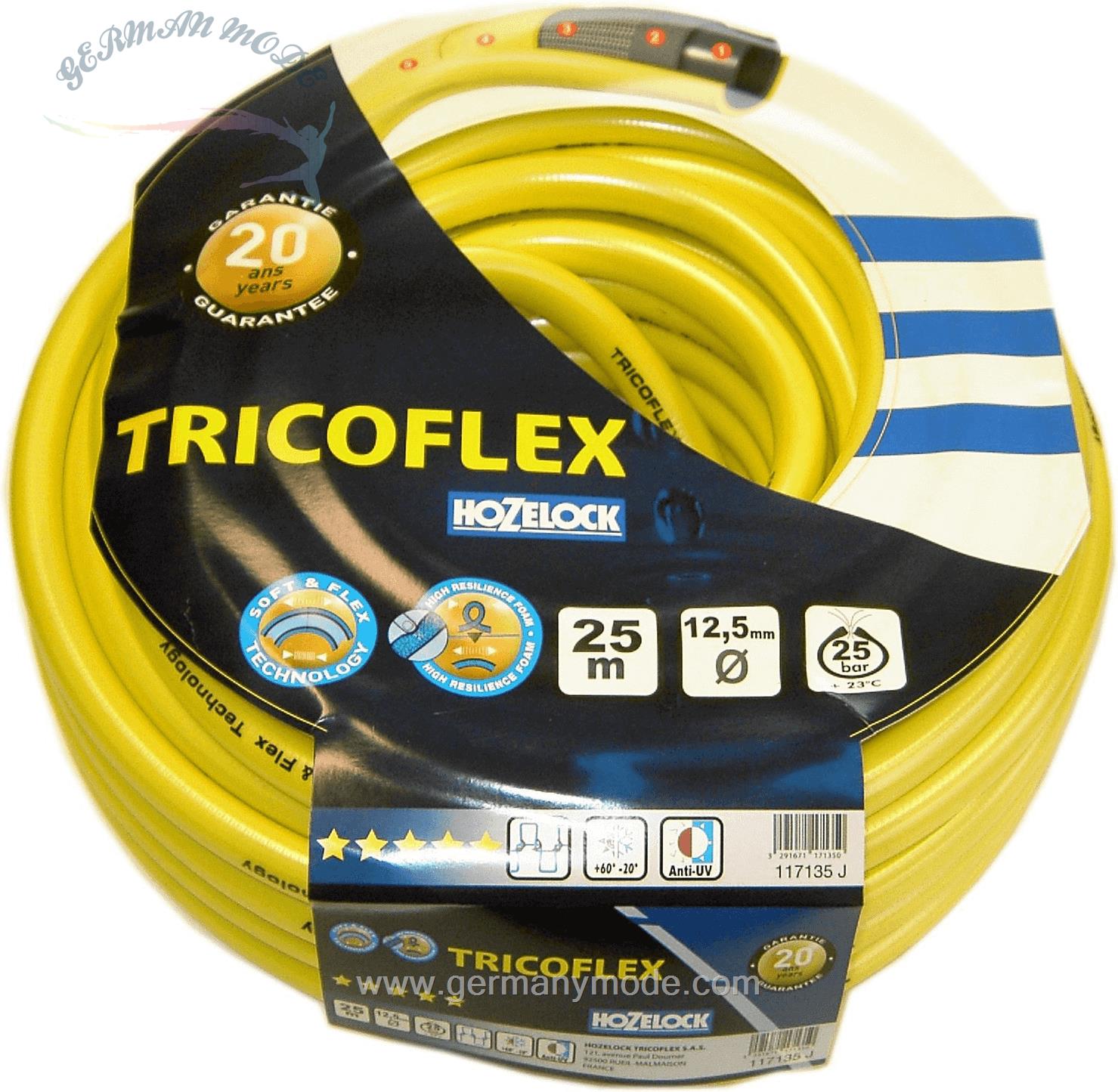 شیلنگ آبیاری 25 متری حوزلاک Hozelock Tricoflex Wasserschlauch 1/2 - 25 m (00110212)