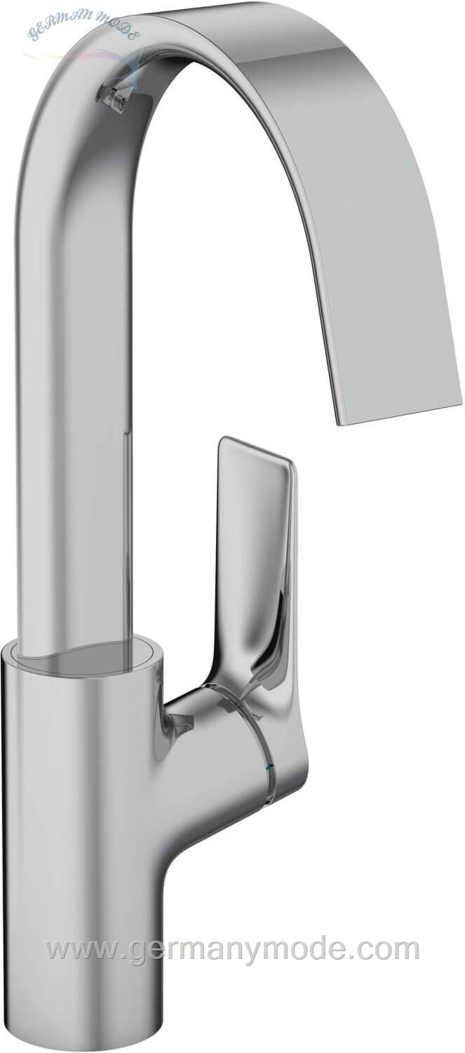 شیر مخلوط روشویی پایه بلند هانس گروهه آلمان Hansgrohe Vivenis 210 Einhebel Waschtischmischer mit Schwenkauslauf chrom 75032000