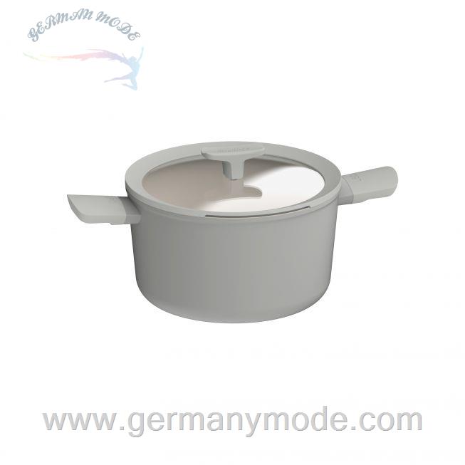 قابلمه سوپ 24 سانت درب دار برگهف بلژیک Berghoff Suppen-/ Gemüsetopf mit Deckel Balance Moonmist 24x14cm - Leo