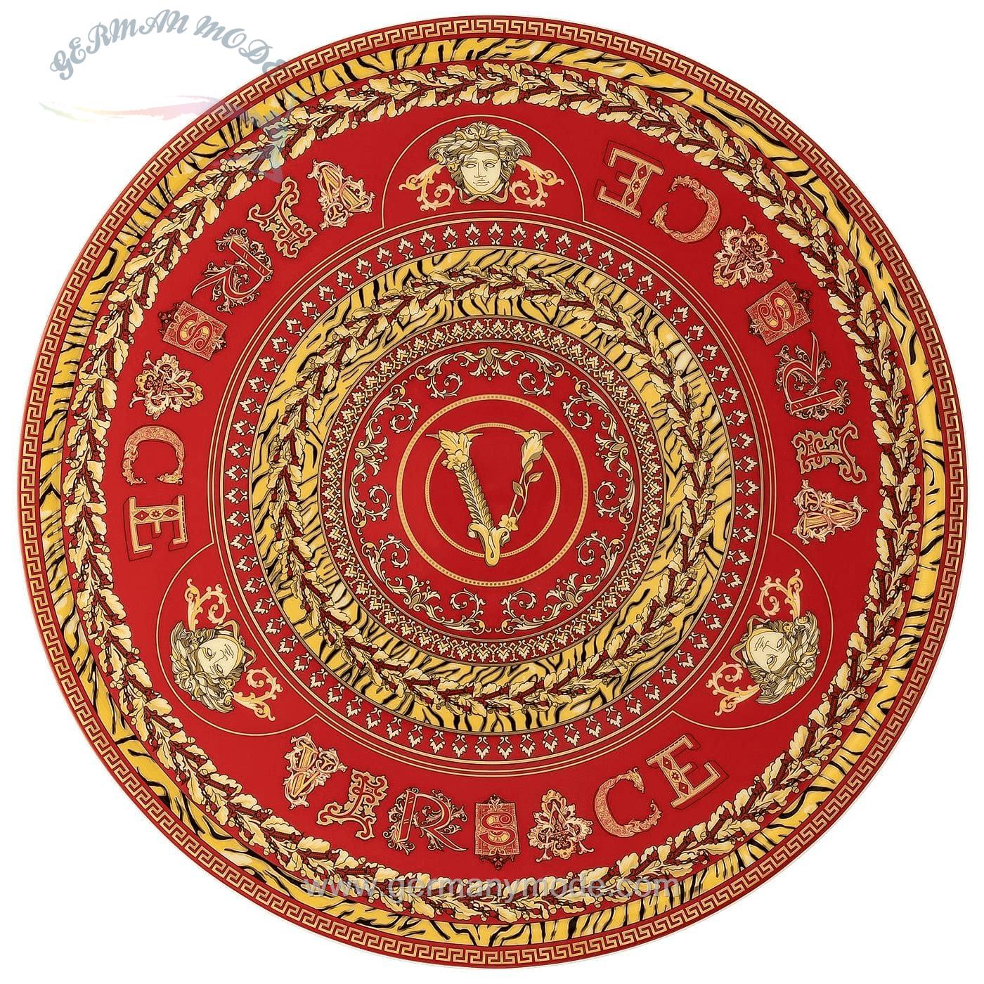 بشقاب دکوری ورساچه روزنتال آلمان Rosenthal meets Versace Tortenplatte Virtus Holiday Tortenplatte Porzellan