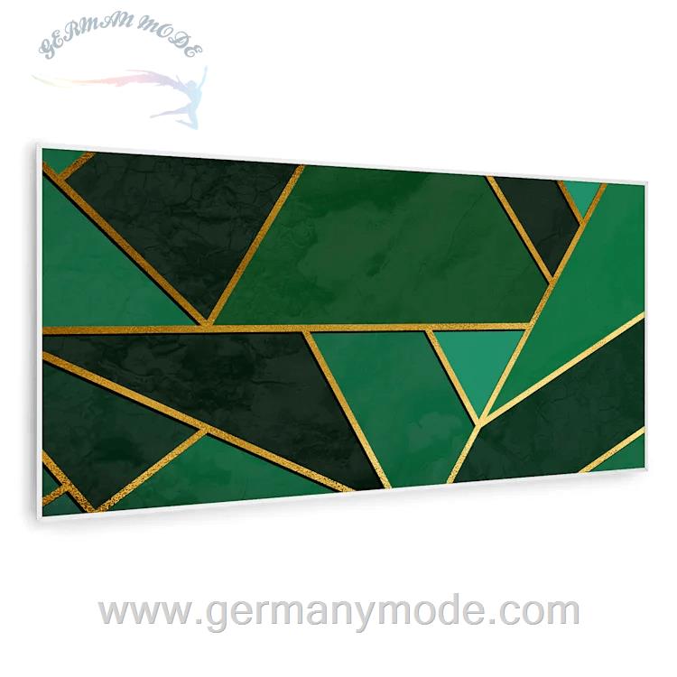 بخاری مادون قرمز هوشمند کلارشتاین آلمان Klarstein Wonderwall Air Art Smart Infrarotheizung Grüne Linie weiber Rahmen120 x 60 cm