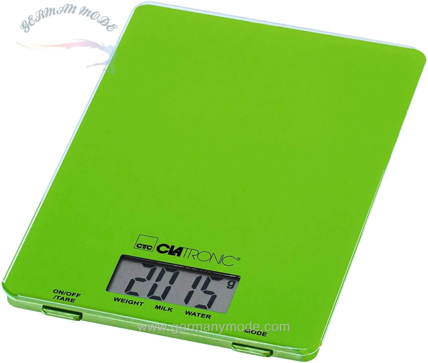 ترازو دیجیتال آشپزخانه کلترونیک آلمان Clatronic KW 3626 Kitchen Scales /Grün