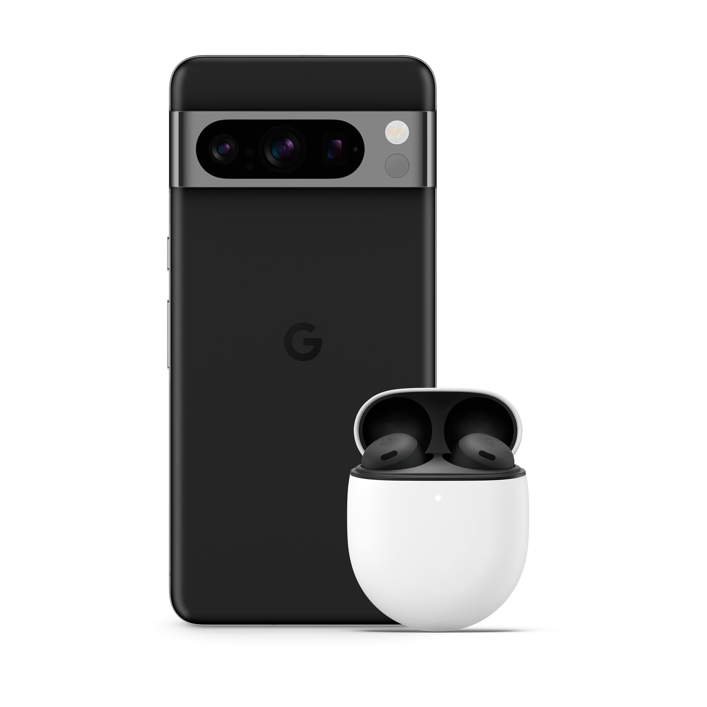خرید از آمازون - Google Pixel 8 Pro - گوشی هوشمند اندرویدی بدون قفل با لنز تله فوتو، عمر باتری 24 ساعته و نمایشگر Super Actua - Obsidian مشکی، 256 گیگابایت + Pixel Buds Pro - هدفون بی‌سیم - خاکستری آنتراسیت مشکی Obsidian 256 گیگابایت Pixel 8 Pro + Buds Pro خاکستری آنتراسیت
