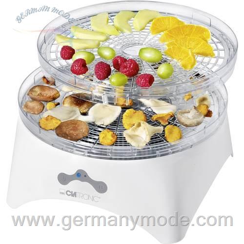 خشک کن میوه خانگی کلترونیک آلمان CLATRONIC Dörrautomat -Dörrgerät Dehydrator 300 W Weiß DR 3525