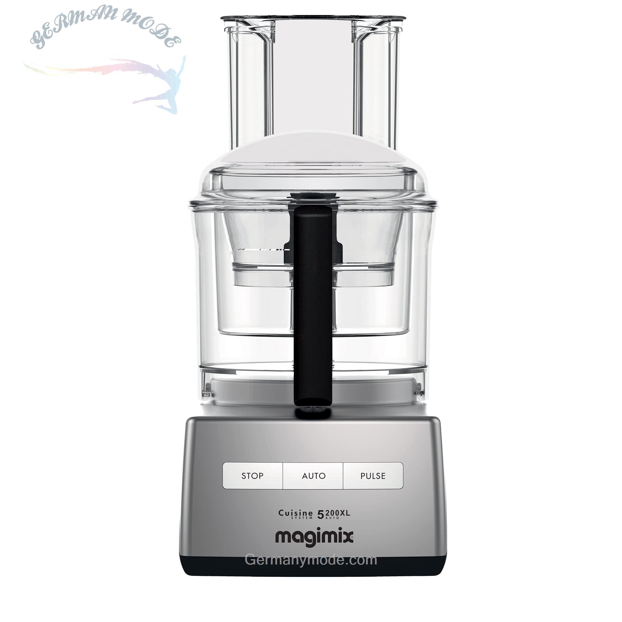 غذا ساز ممتاز ماجیمیکس فرانسه Magimix 5200XL | کاسه 3.7 لیتری بدون BPA | موتور بی صدا و قدرتمند | راه حل چند منظوره 8 در 1 | ساتن