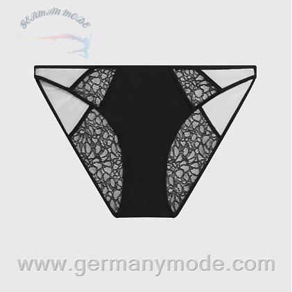 شورت اسلیپ زنانه کلوین کلین آمریکا Calvin Klein Slips Mit Spitzenbesatz Black 000QF7360EUB1