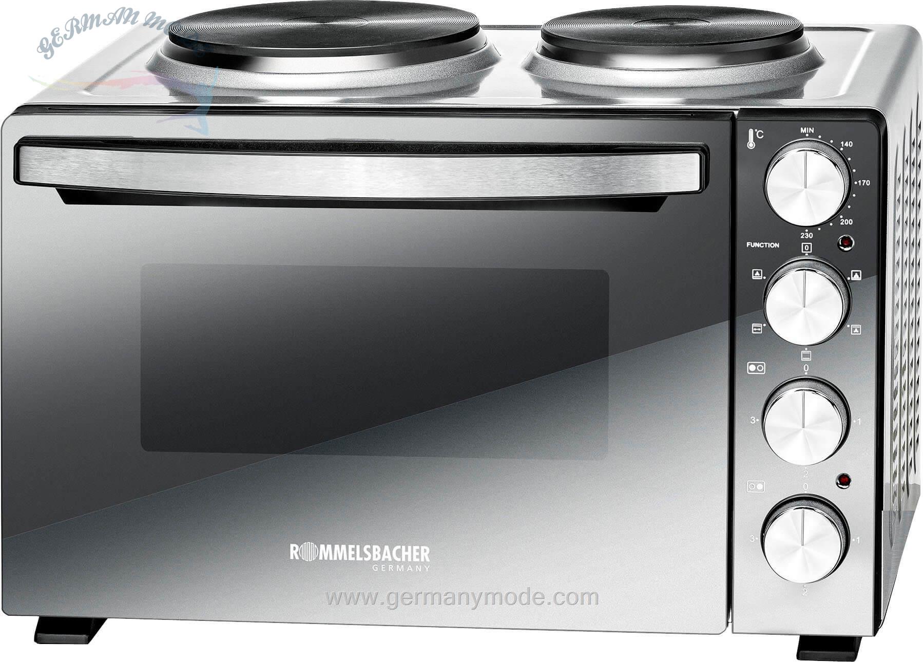 اجاق گاز و فر روملزباخر آلمان Rommelsbacher Kleinküche KM 3300-Grill-Ober