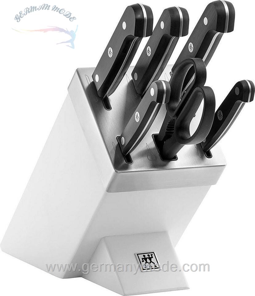 ست چاقو آشپزخانه 7 پارچه زولینگ آلمان ZWILLING Gourmet Messerblock selbstschärfend 7-teilig weiß