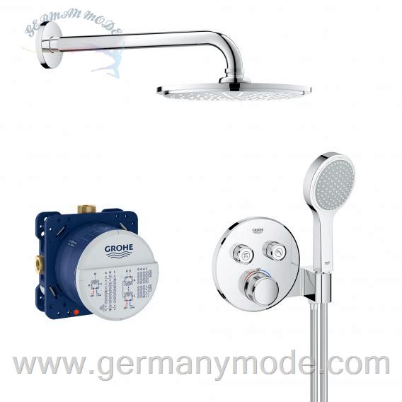 ست شیرآلات دوش حمام توکار گروهه آلمان GROHE Grohtherm SmartControl Duschsystem Rainshower Cosmopolitan 210 34743000