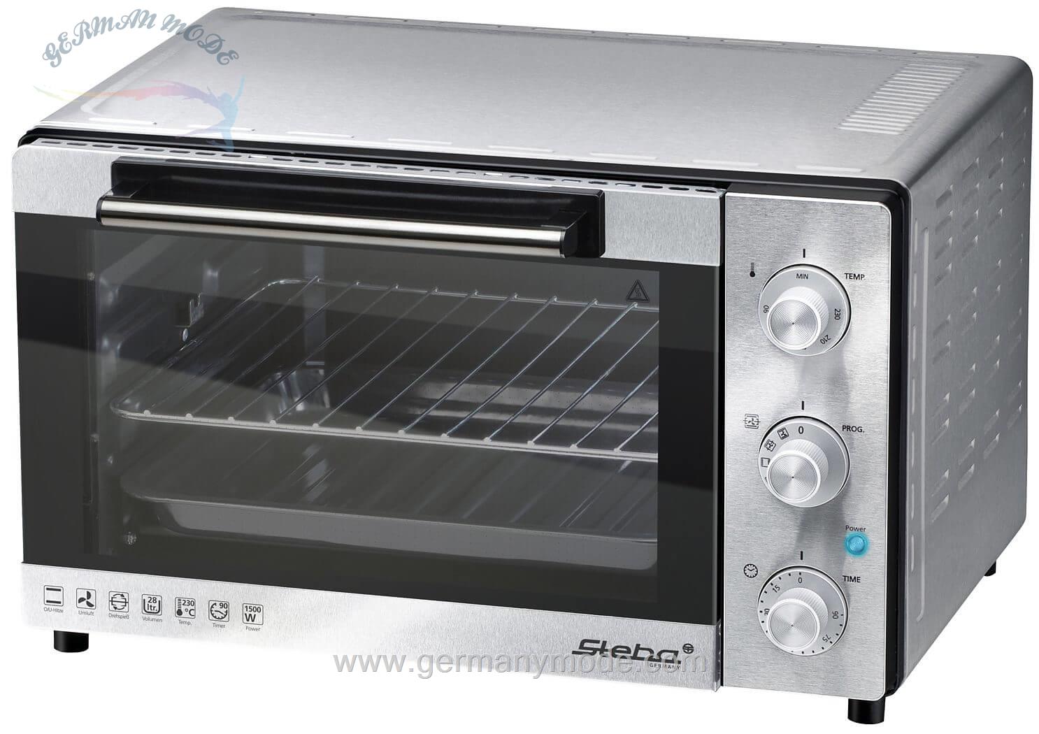 مینی فر استبا آلمان Steba Minibackofen KB 28- mit Drehspieß für 2 Hähnchen