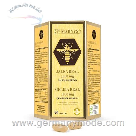 کپسول ژل رویال 1000 میلی گرم بهبود دهنده سلامت جسم و روان مارنیس اسپانیا MARNYS Royal Jelly 1000 mg with Lecithin 90 capsules MN119A