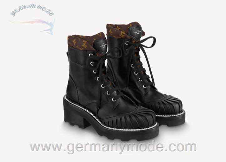 نیم بوت زنانه لویی ویتون فرانسه LOUIS VUITTON LV BEAUBOURG ANKLE BOOT 1A94N6