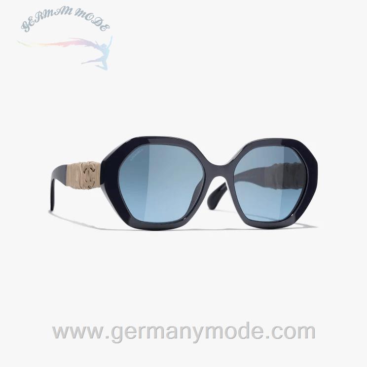 عینک آفتابی زنانه شنل فرانسه CHANEL RUNDE SONNENBRILLE 5475Q 1462/S2