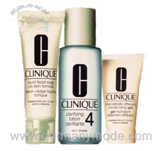 ست 3 تایی صابون- لوسیون- مرطوب کننده شفاف کننده کلینیک آمریکا Clinique 3-Phasen-Systempflege Introductory Set 50ml - 100ml - 30ml Skin Type 4