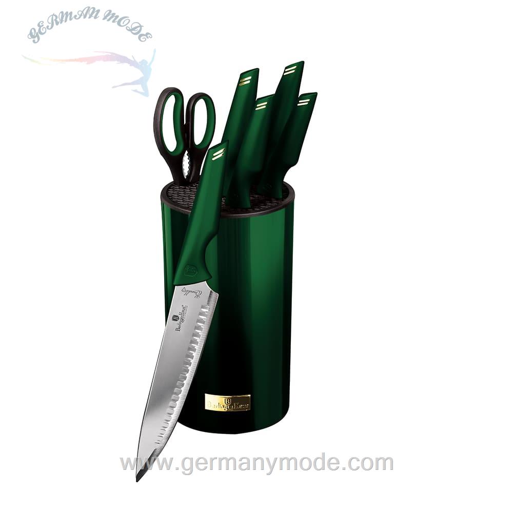 ست چاقو آشپزخانه 7 پارچه برلینگر هاوس مجارستان BERLINGER HAUS KITCHEN KNIFE SET BH 2794 EMERALD COLLECTION