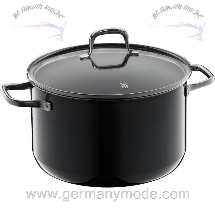 قابلمه 24 سانت درب شیشه ای وی ام اف آلمان WMF FUSIONTEC ESSENTIAL KOCHTOPF MIT DECKEL, 24 CM, BLACK