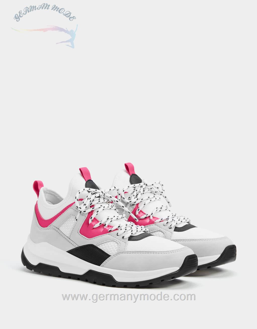 کتانی زنانه برشکا اسپانیا Sportschuhe mit buntem Besatz