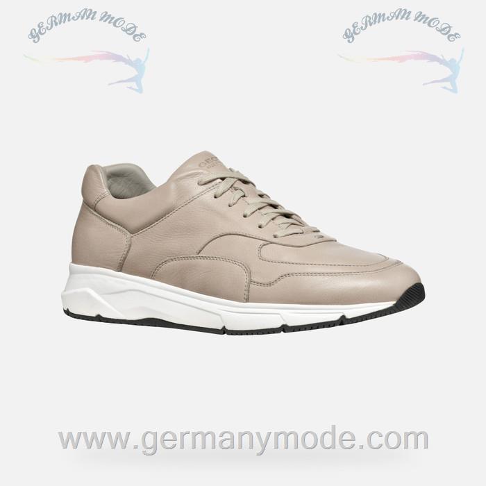 کتانی ورزشی مردانه جی اوکس ایتالیا GEOX NIEDRIGE SNEAKERS Radente Herr Hellgrau