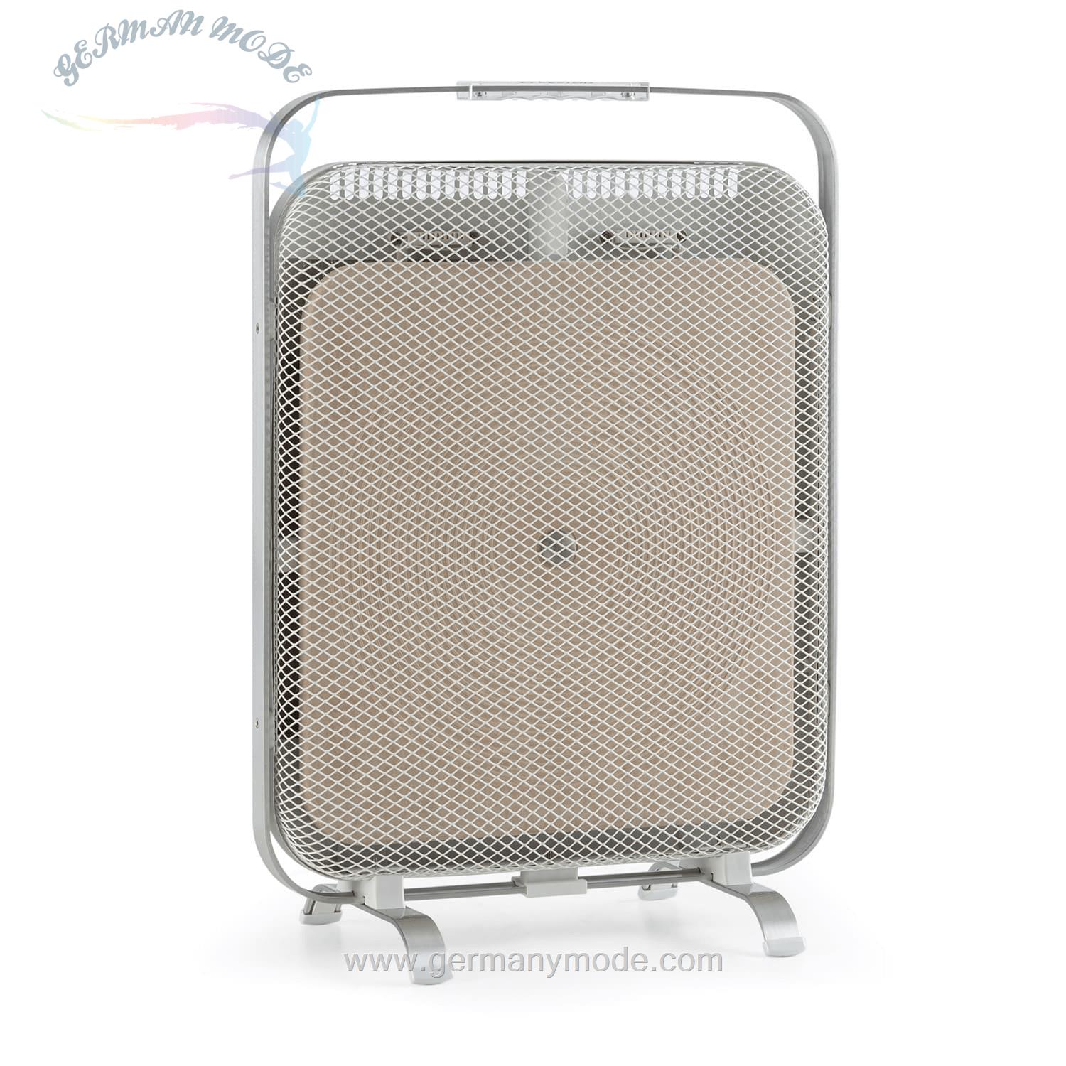 بخاری برقی مادون قرمز کلارشتاین آلمان Klarstein HeatPal Marble Heizung Infrarot-Heizstrahler Hellgrau