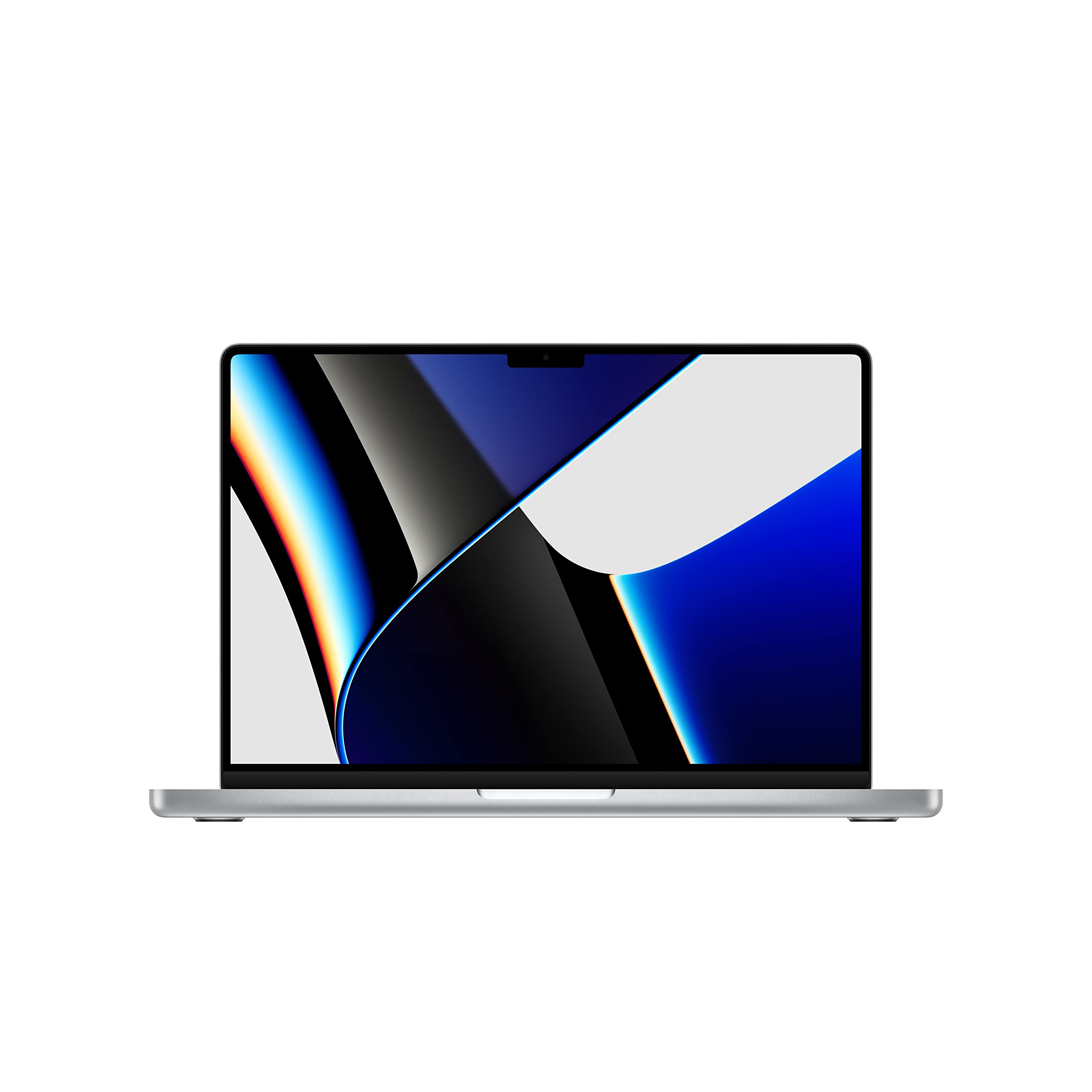 خرید از آمازون - Apple MacBook Pro 2021 (14)، تراشه Apple M1 Pro با پردازنده 8 هسته ای و پردازنده گرافیکی 14 هسته ای، 16 گیگابایت رم، 512 گیگابایت SSD)، 3024 x 1964 - نقره ای 512 گیگابایتی نقره ای بدون AppleCare+