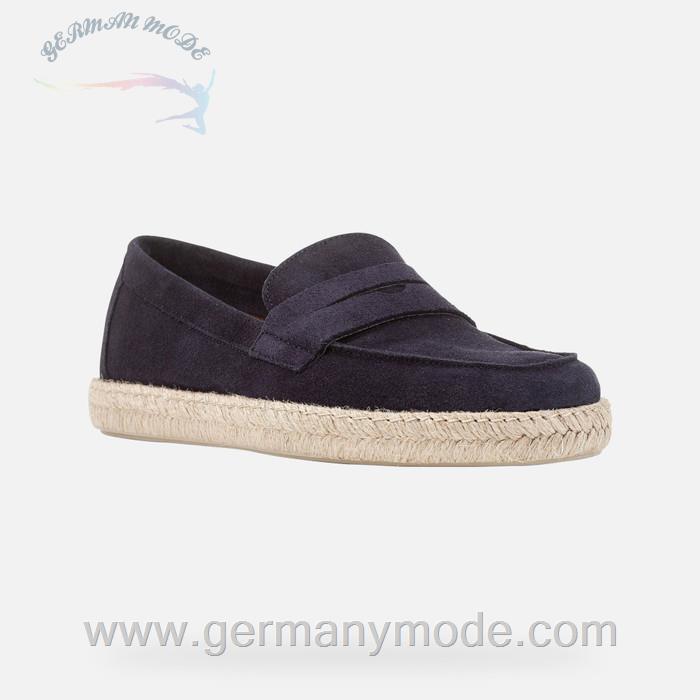 کالج مردانه جی اوکس ایتالیا GEOX WILDLEDERSCHUHE Ostuni Herr Marineblau
