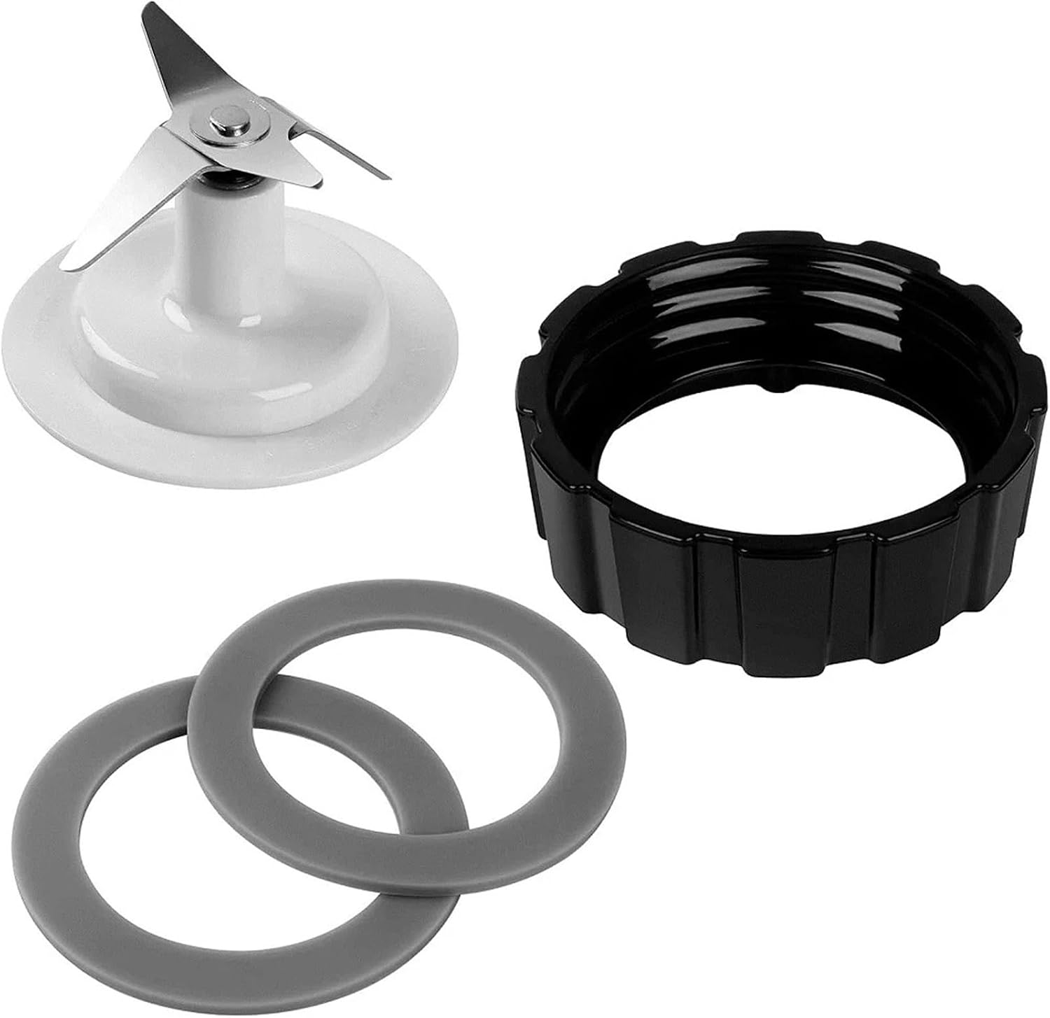 تیغه مخلوط کن بلندر همیلتون BTFWM با واشر تیغه، پایه بلندر زیر درپوش و 2 واشر حلقه O-Ring لاستیکی، برای قطعات جایگزین میکسر پایه همیلتون بیچ