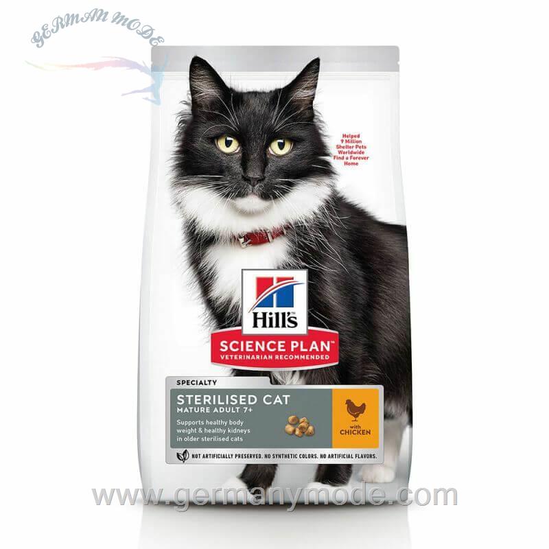 غذا خشک گربه بالغ هیل آلمان Hill's Feline Science Plan Mature Adult 7- Sterilised 10kg