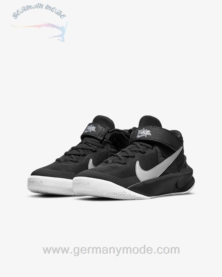 کتانی بسکتبال بچگانه نایک آمریکا Nike Team Hustle D 10 FlyEase- DD7303-004