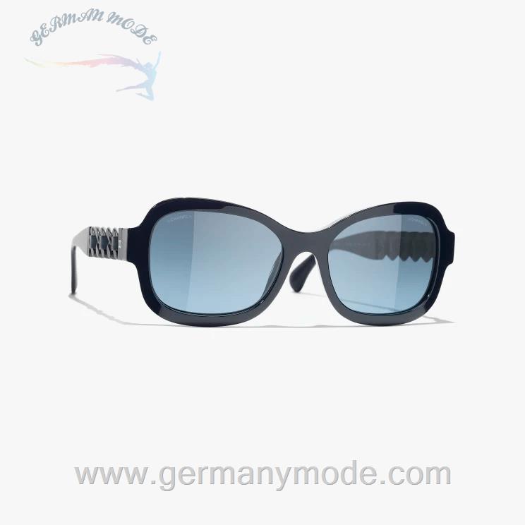 عینک آفتابی زنانه شنل فرانسه CHANEL RECHTECKIGE SONNENBRILLE 5465Q 1462/S2
