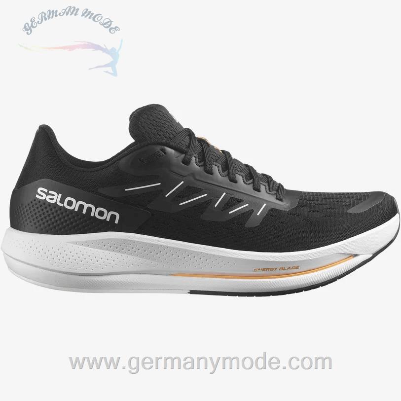 کتانی پیاده روی مردانه سالامون فرانسه SALOMON SPECTUR Laufschuhe Herren Black / White / Blazing Orange