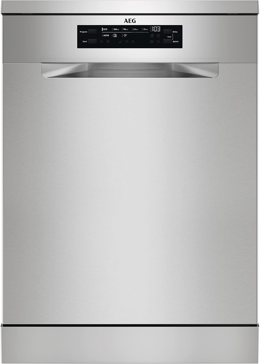 ماشین ظرفشویی آاگ آلمان AEG FFB64627ZM، 60 سانتی متر، 13 کارد و چنگال، سیستم AirDry، نمایشگر XL، موتور اینورتر، برنامه خودکار، عملکرد فوق العاده بهداشتی، میخ های نرم، 44 دسی بل (A)، فولاد ضد زنگ، کلاس C