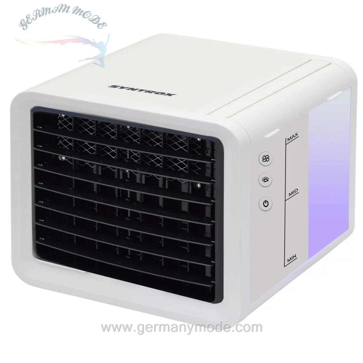 کولر آبی رطوبت ساز سینتروکس آلمان Syntrox 4in1 Mini Luftkühler in 3 verschiedenen Farben A Ware Modell White