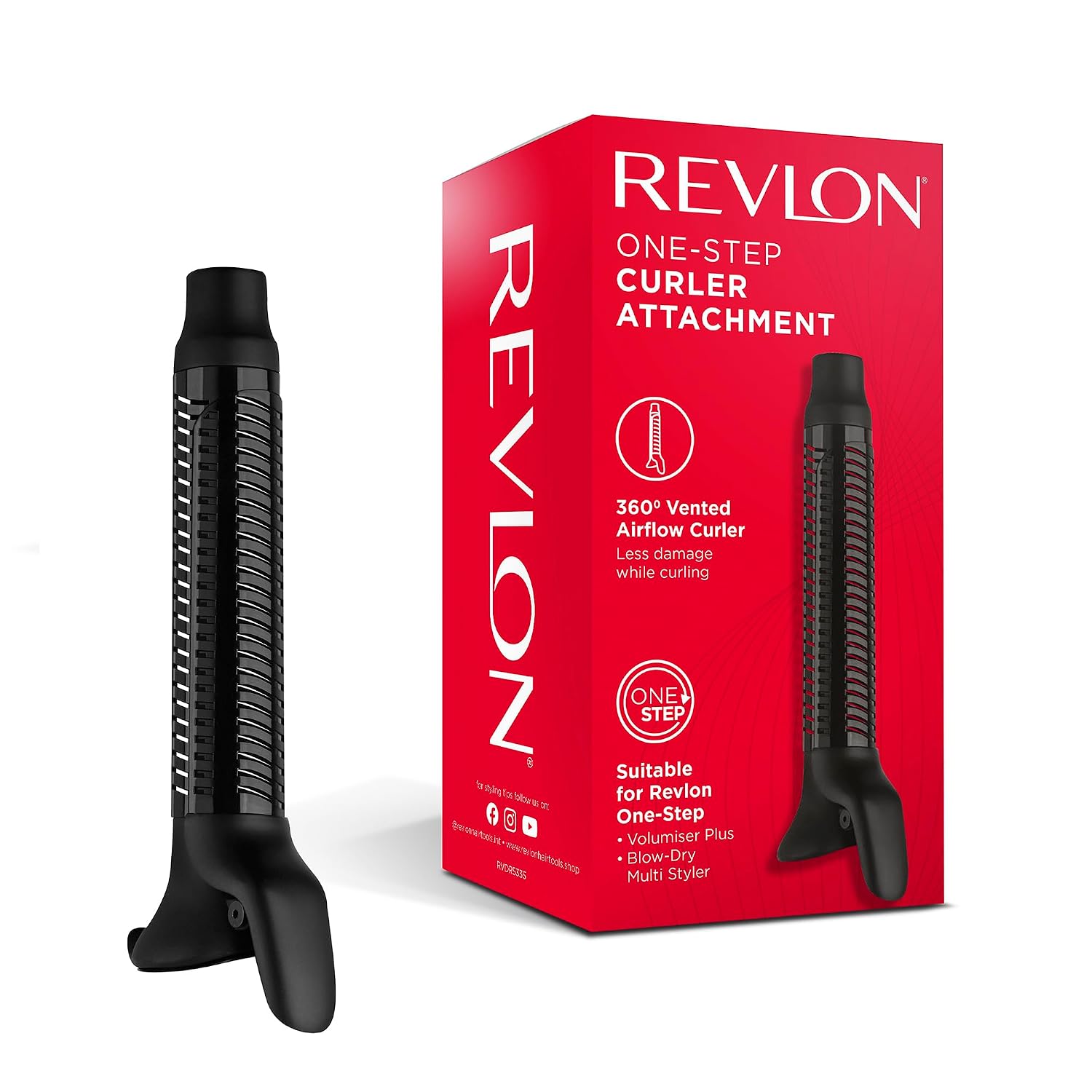 فرکننده موی تک مرحله‌ای رولون Revlon با دریچه‌های جریان هوای ۳۶۰ درجه