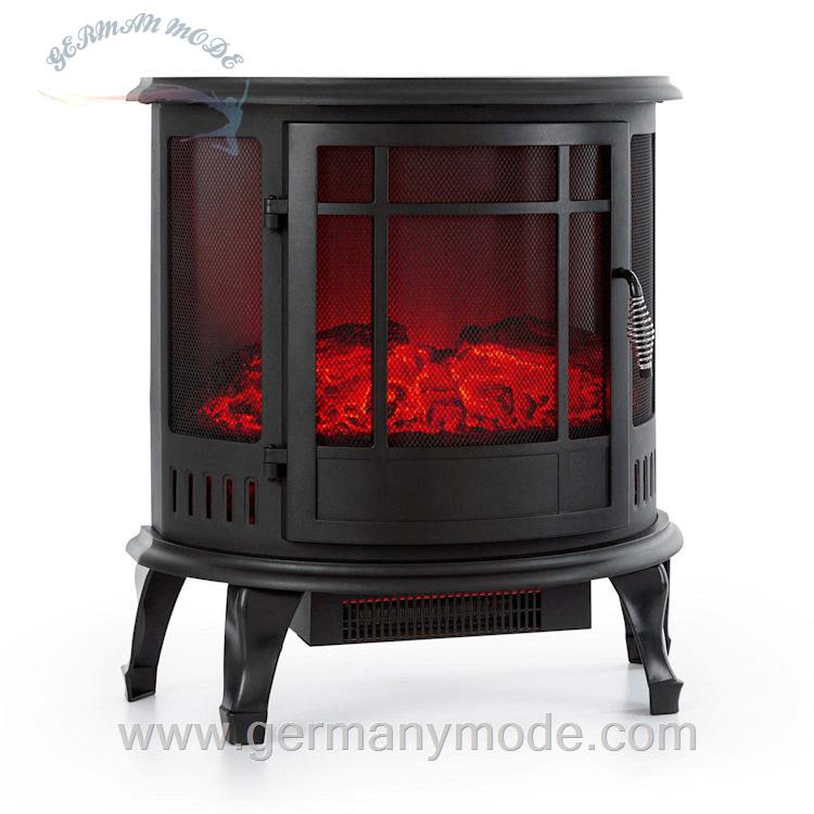 شومینه برقی پایه دار کلارشتاین آلمان Klarstein Megève Elektrokamin Elektrischer Schwarz 1850 watt