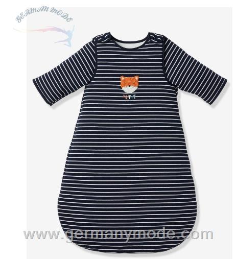 کیسه خواب تن پوش نوزاد ورت فرانسه Vertbaudet Baby Schlafsack Kleiner Fuchs, Übergangszeit Oeko Tex - nachtblau
