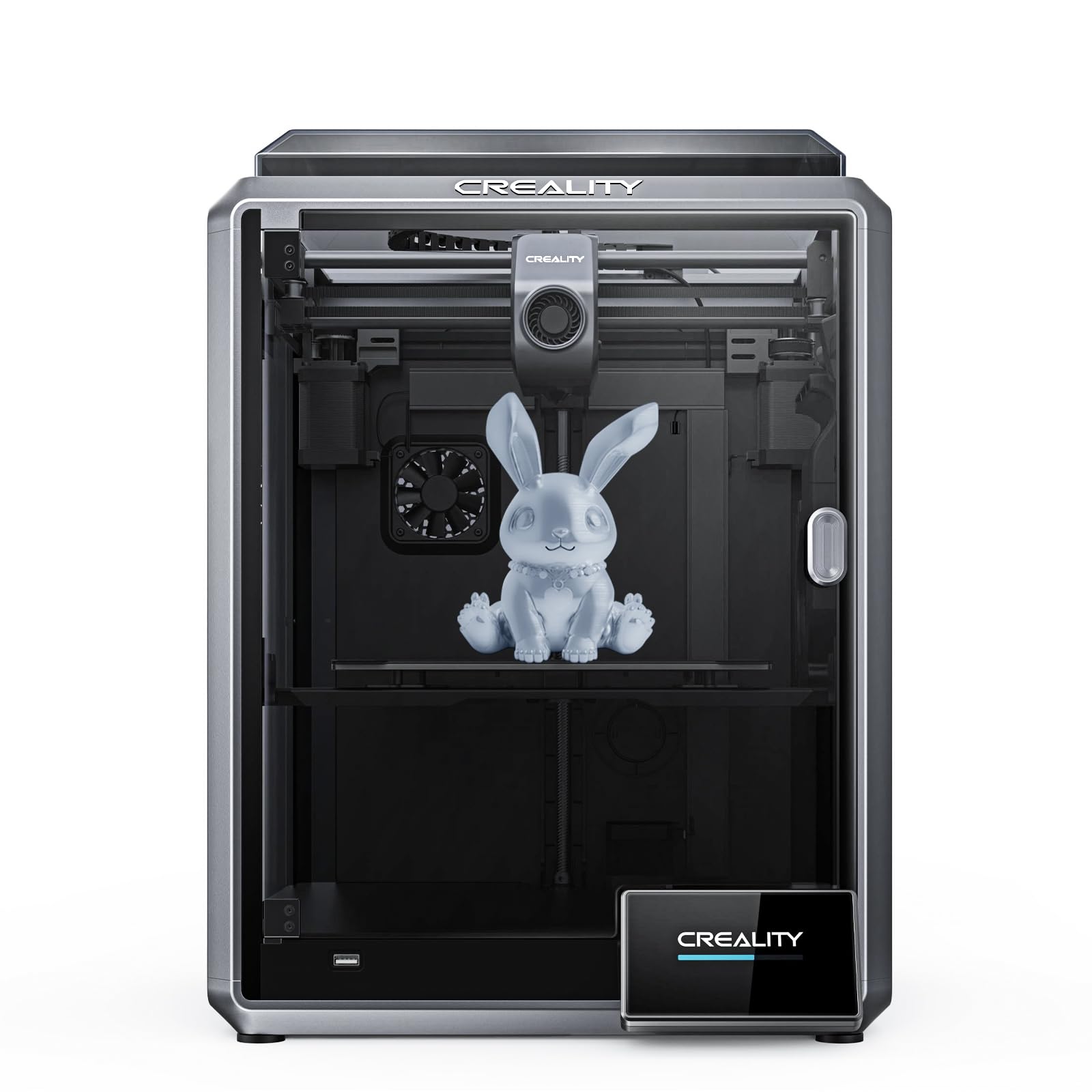 خرید از آمازون - چاپگر Creality 3D K1 با حداکثر سرعت 600 میلی‌متر بر ثانیه، مدل خنک‌کننده دو فن، قاب دایکاست یکپارچه و پورت کنترل هوشمند که طبق دستورالعمل‌های آمازون فرموله شده است.