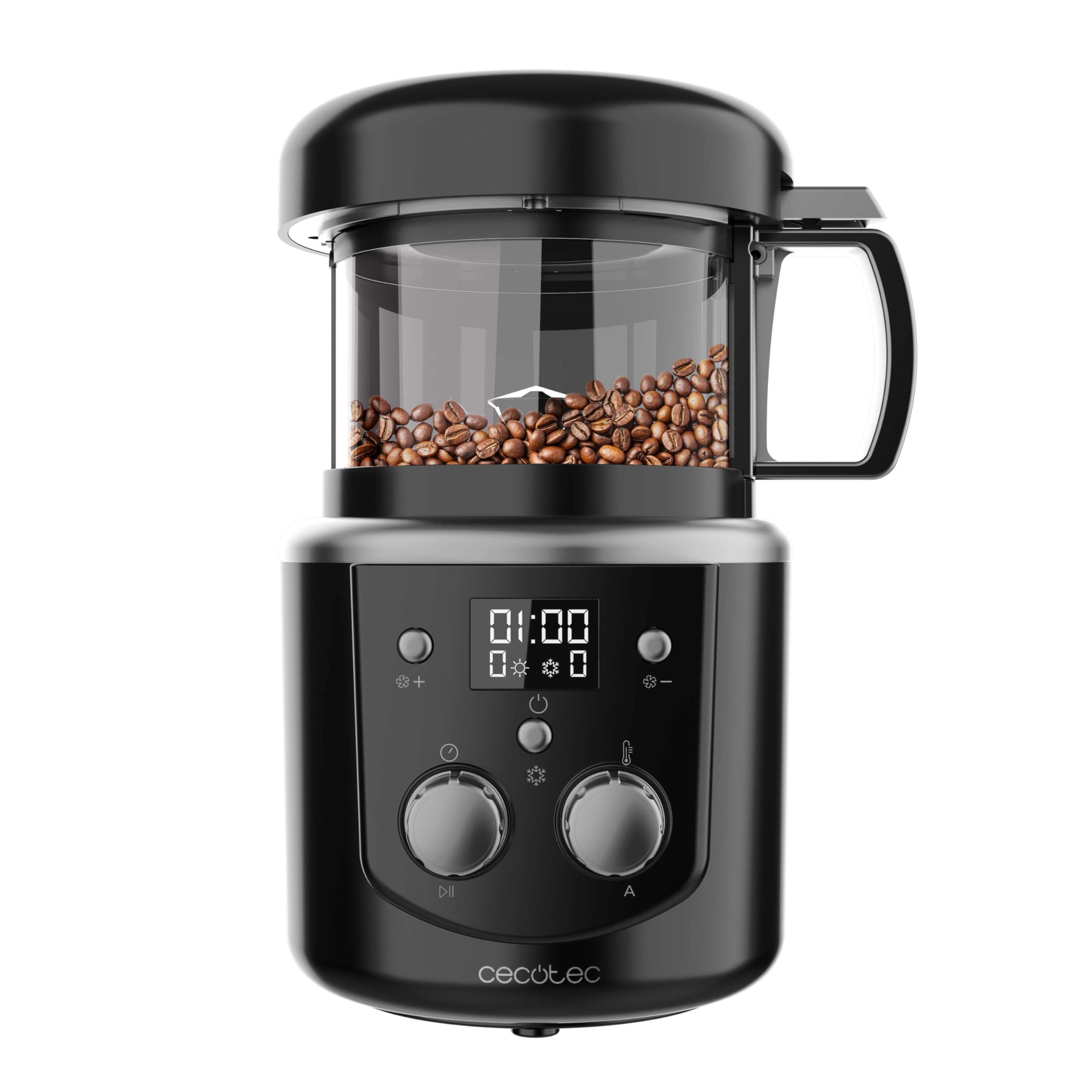 دستگاه رست برشته‌کن دانه قهوه سکوتک اسپانیا Cecotec مدل Drum Roaster برشته کردن خودکار یا دستی، برشته کردن یکنواخت، ظرفیت ۱۰۰-۱۵۰ گرم