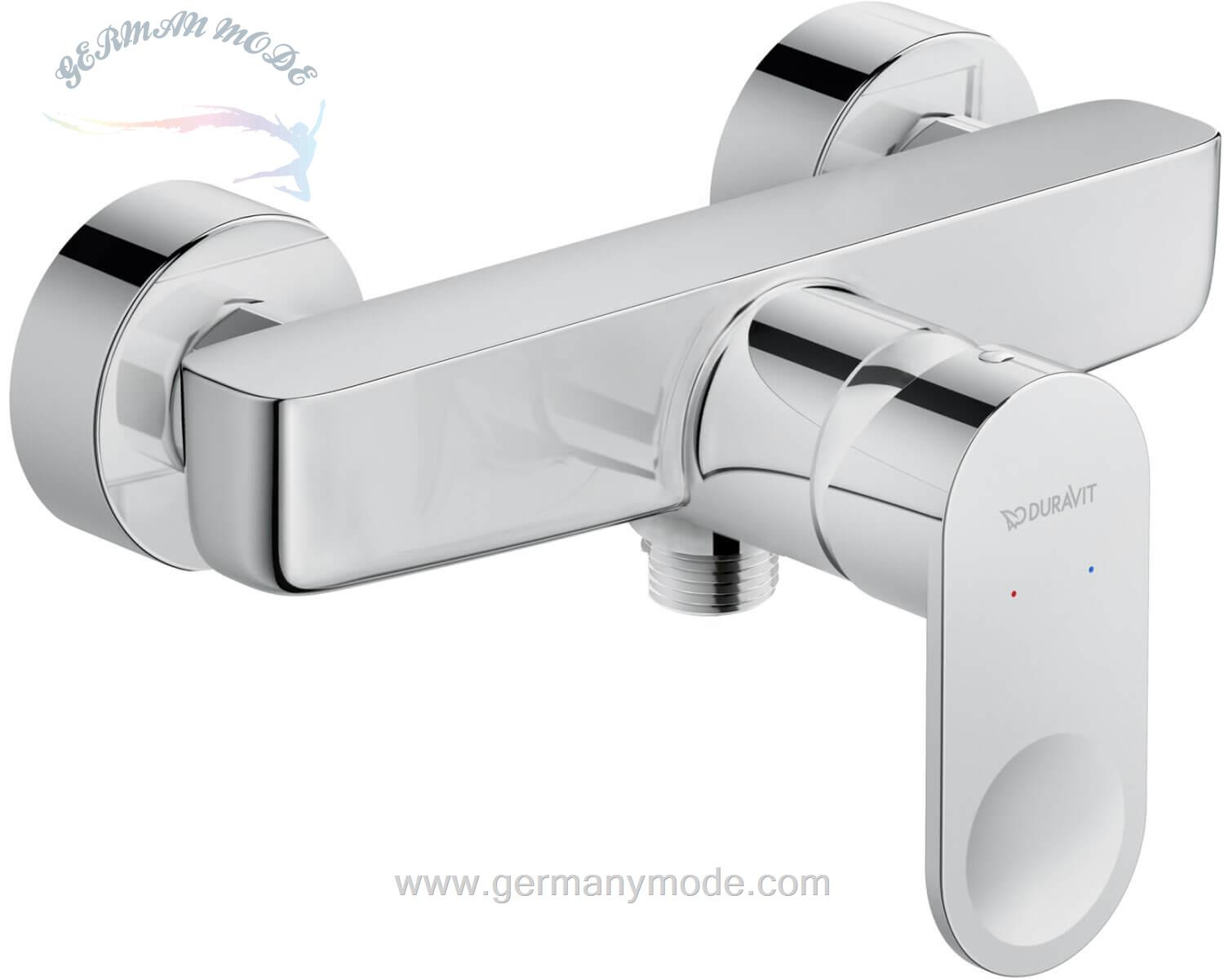 شیر مخلوط حمام دوراویت Duravit B 3 Brause Einhebelmischer Wandmontage chrom B34230000010