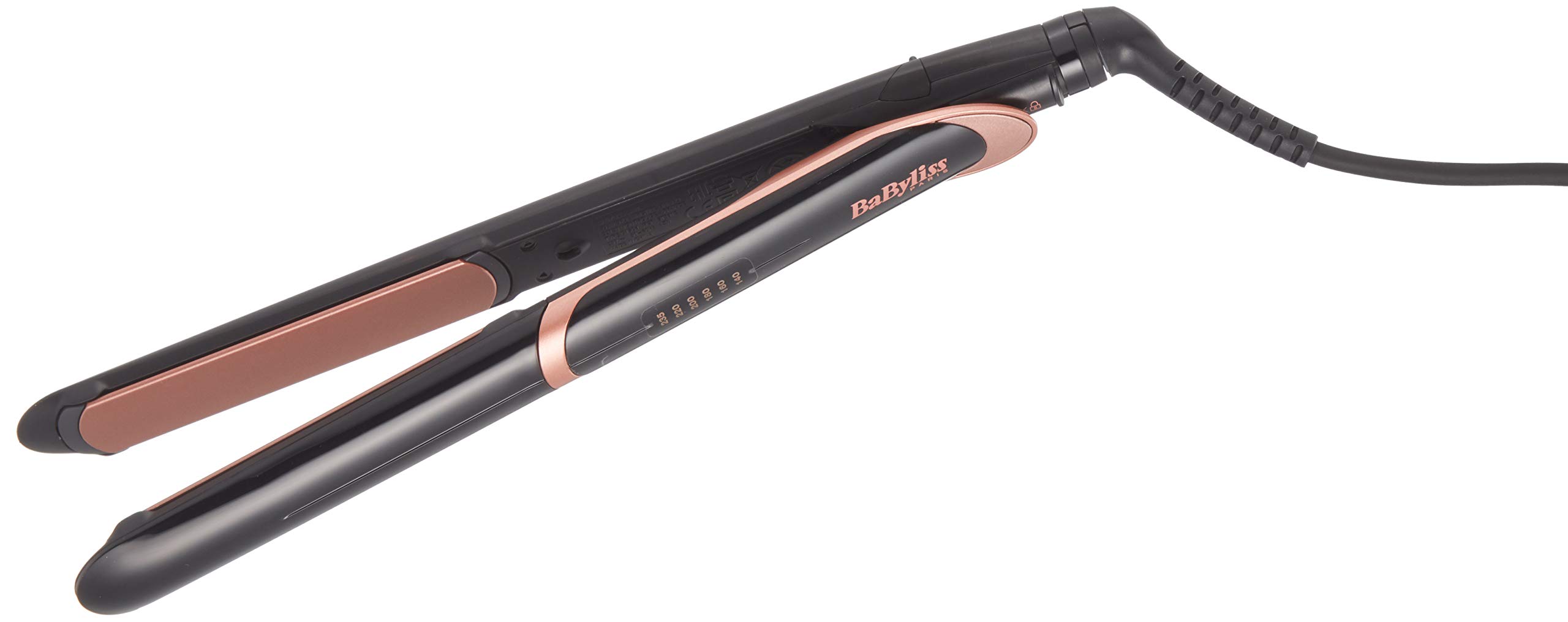 اتو مو بابیلیس فرانسه برس صاف کننده BaByliss Super Smooth 235 مشکی، صورتی 2.5 متری