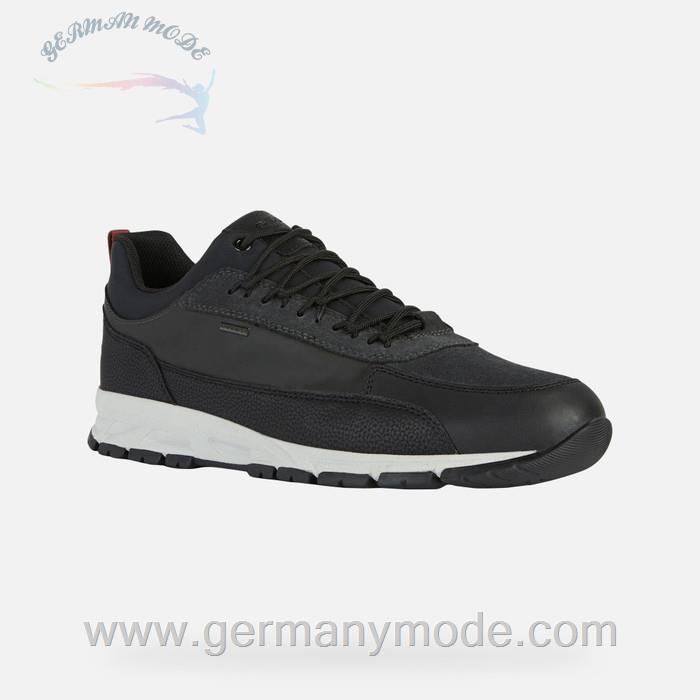 کتانی مردانه ضد آب جی اوکس ایتالیا GEOX WASSERDICHTE SCHUHE Delray Abx Herr Schwarz/Anthrazit