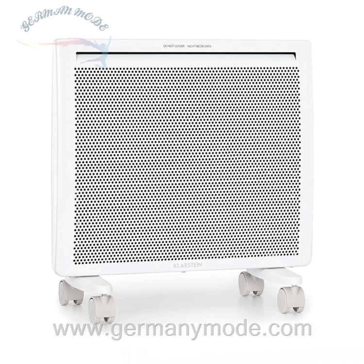 بخاری برقی همرفتی و مادون قرمز کلارشتاین آلمان Klarstein Hot Spot Slimcurve Double Wave 2-in-1 Heizgerät Infrarot-Heizung, Konvektorheizung Weiß 1000 watt