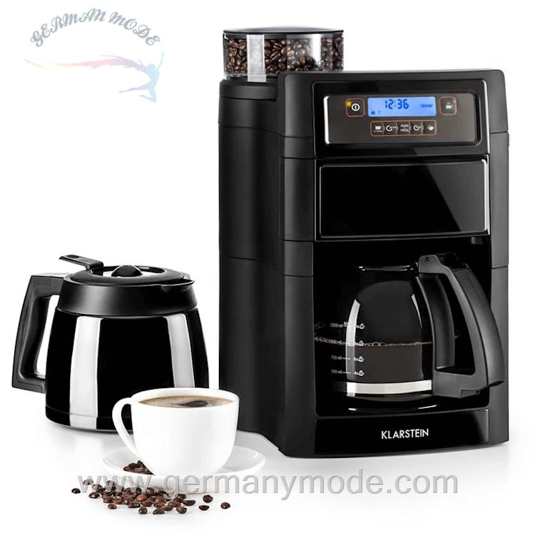 قهوه ساز آسیاب قهوه کلارشتاین آلمان Klarstein Aromatica II Duo Kaffeemaschine 0 22,5 cm Kaffeemaschine Schwarz