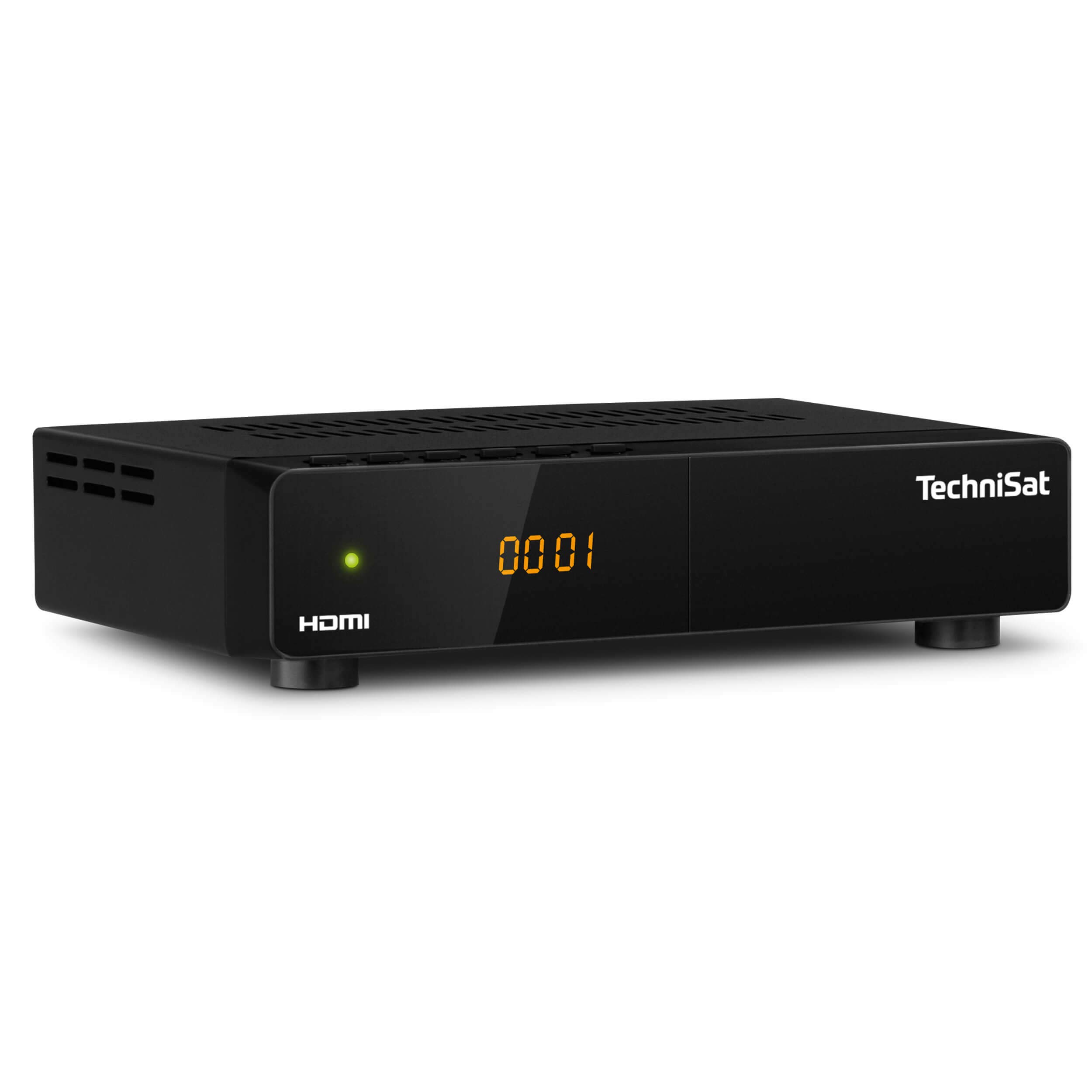 TechniSat HD-S 261 - گیرنده ماهواره دیجیتال HD جمع و جور (Sat DVB-S/S2، HDTV، HDMI، پخش کننده رسانه USB، لیست کانال از پیش نصب شده، تایمر خواب، کنترل های داخلی، کنترل از راه دور) مدل مشکی 2023