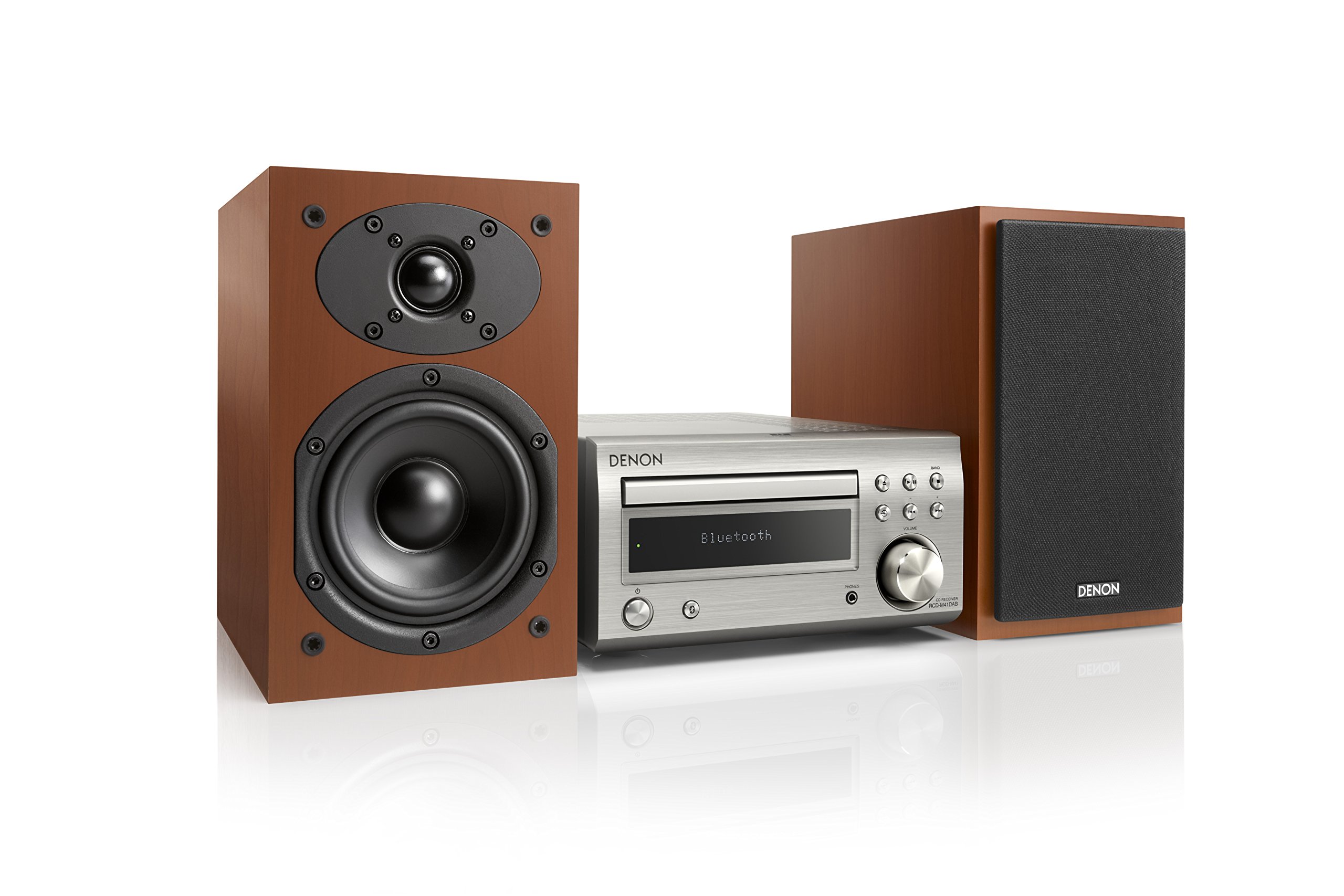 خرید از آمازون - Marantz D-M 41 DAB Kompaktes HiFi-System mit Ausgangsleistung, 2X 30W Premium-Silber/kirschholz