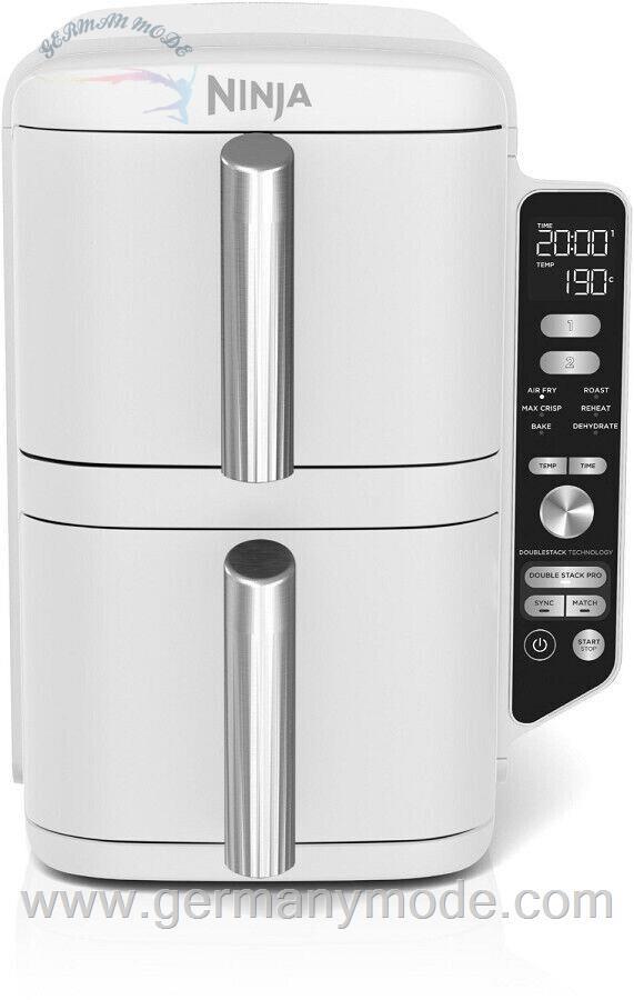 سرخ کن هوای گرم دو طبقه نینجا آمریکا Ninja SL400EU Doppel-Heißluftfritteuse XL weiß